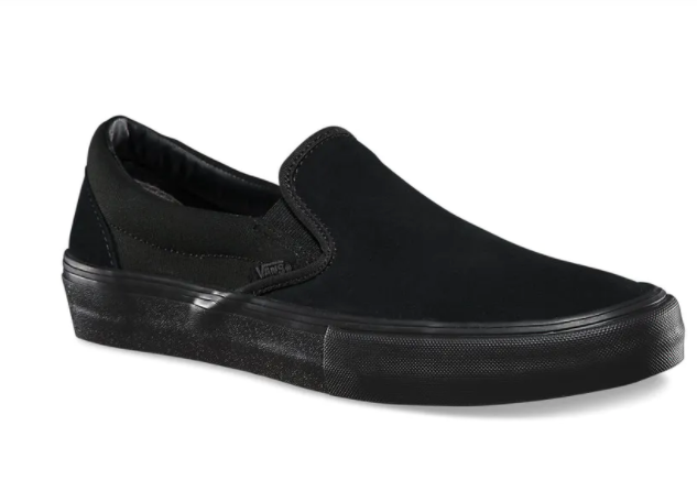 Vans shoes hot sale plain black