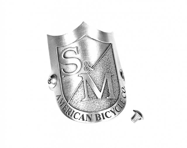 S&M Shield Head Tube Badge Volt BMX