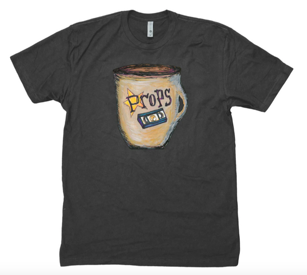 Props COFFEE & VHS TRANSFER T-SHIRT HEAVY METAL