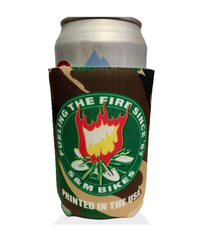 S&M Fuel The Fire logo koozie