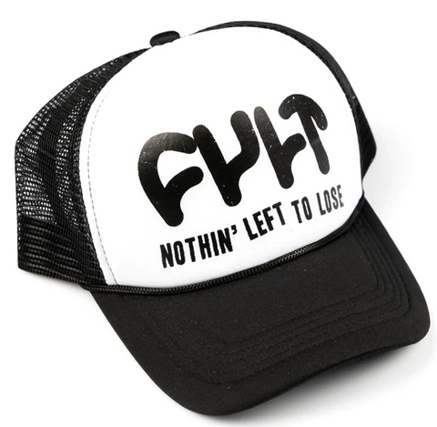 Cult nothing left trucker cap
