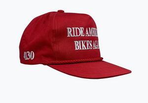 S&M Ride American Bikes Again Hat - Red