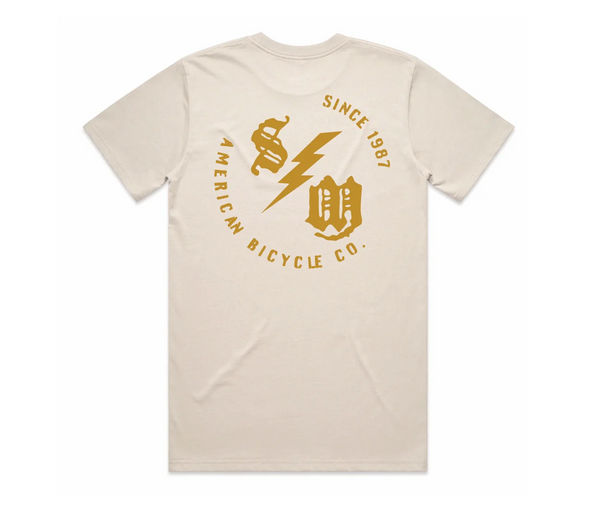 S&M Bolt pocket t shirt Bone