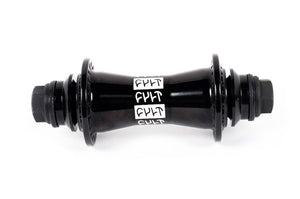 Cult Crew front hub with hubguards Black 10mm (3/8")