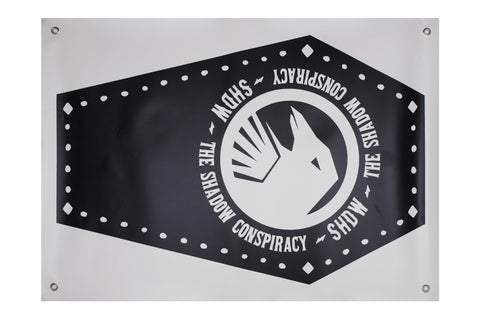 Shadow One colour banner 24"x24" black