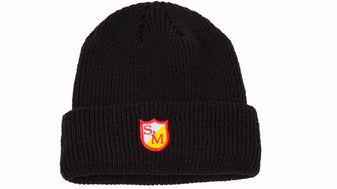 S&M EMBROIDERED SHIELD BEANIE