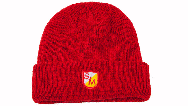 S&M EMBROIDERED SHIELD BEANIE