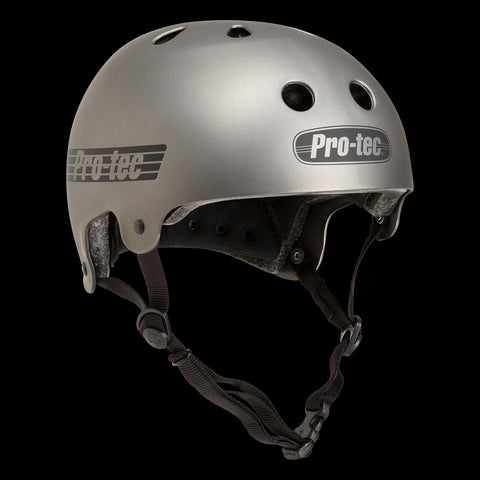 Pro-Tec Old School Certified Matte Metallic Gun Metal