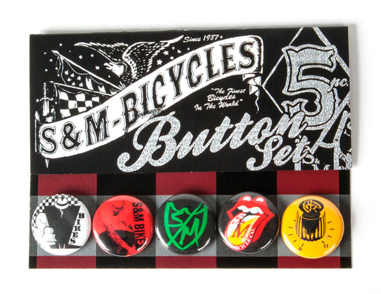 S&M 1" Buttons 5 Pack