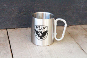 Relic Crow Carabiner Mug Silver