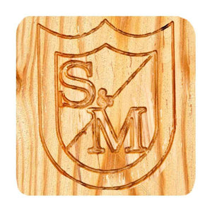 S&M Square Wood Coaster