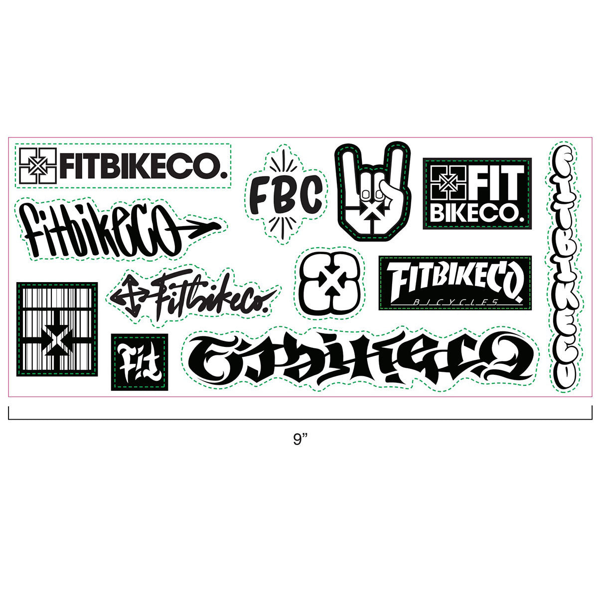 FIT B&W Sticker Sheet 4