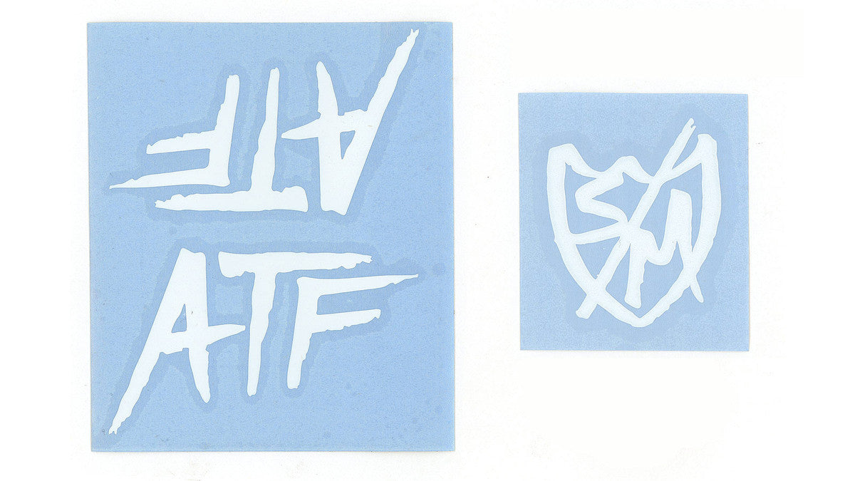 S&M ATF Frame Decal Sticker Set White – Volt BMX