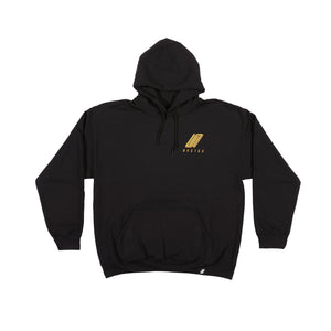 United Reborn Hooded Sweat Black With Orange Print Medium