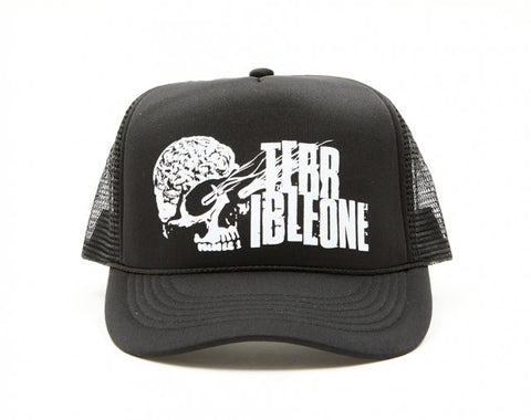 T1 brain skull mesh trucker cap